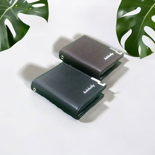 Balebaily Short Zipper High Quality Pu Leather Wallet Coin Purse